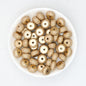 Metallic Sugar Textured Resin Round Spacer Beads 12mm 50pcs 4