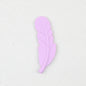 Colorful Feather Shaped Silicone Beads 20pcs 6
