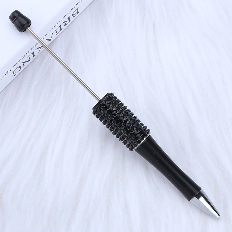 Beadable Pen Rhinestone Studded Metallic Colorful 1.0 mm Tip 10