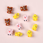 Silicone 3D Focal Beads Angry Animal Front Facing Expression 7