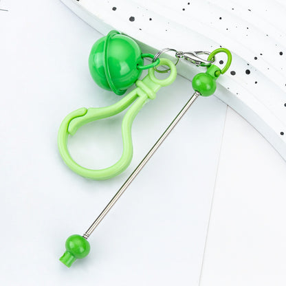 Beadable Bar Keychains With Bells