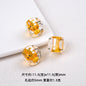 Transparent Dyed Core Acrylic Question Mark Cube Beads 20pcs 11mm 12