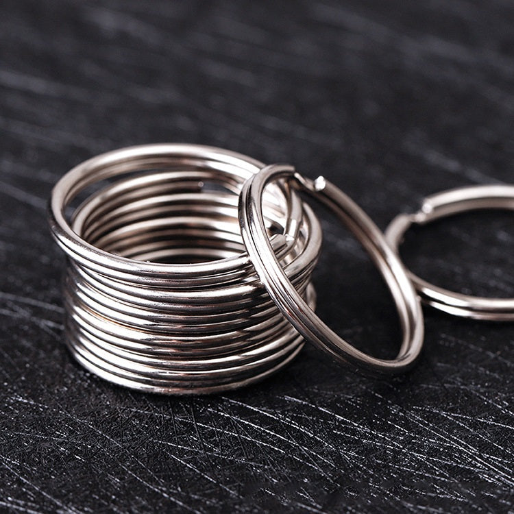 Iron Plated Nickel Key Rings Split Keyrings Durable 100pcs