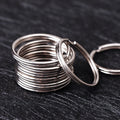 Iron Plated Nickel Key Rings Split Keyrings Durable 100pcs