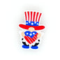 Silicone Focal Beads Independent Day US Flag Cowboy Boots Hearts 20pcs 8