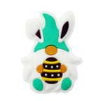 Silicone Focal Beads Easter Rabbit Bunny Holding Egg 20pcs