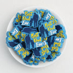 Father's Day Best Dad Ever Silicone Focal Beads 20pcs