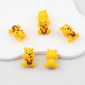 Silicone 3D Focal Beads Honey Winnie the Pooh Cheerful Bear Honey Pot - 1 piece