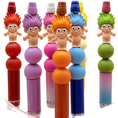 Silicone 3D Troll Focal Beads Playful Character 20pcs 5
