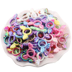 UV Color Plated Solid Color Varied Sakura Angel Wings Acrylic Beads 2pcs 5