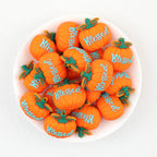  3D Thanksgiving Blessed Pumpkin Silicone Focal Beads 20Pcs 2
