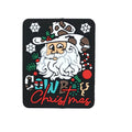 Silicone Focal Beads Santa Claus With Cowboy Hat Drifting Snow 1pcs