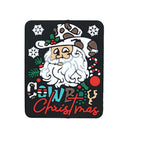 Silicone Focal Beads Santa Claus With Cowboy Hat Drifting Snow 1pcs