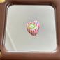 Painted Heart Acrylic Beads 25mm Westie Wearing Fruit Headgear 10pcs 4