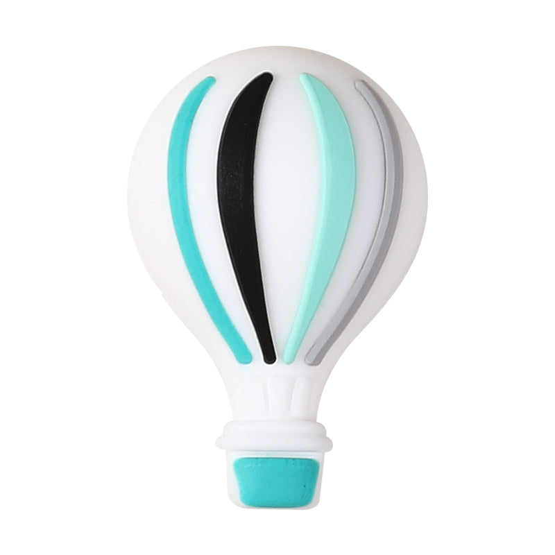 Silicone 3D Focal Beads Hot Air Balloon Rounded Balloon Shape 20pcs 13