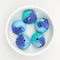 Colorful 3D Glittered Silicone Steamed Stuffed Bun Focal Beads 20pcs 13