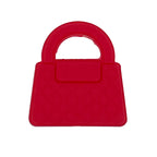 Red Handbags Silicone Focal Beads 20pcs