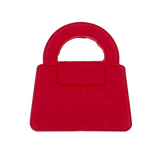 Red Handbags Silicone Focal Beads 20pcs