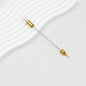 Beadable Double Head Point Drill Nail Tool Metal Handle 12.2cm - Gold