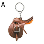 Acrylic Saddle Keychain Vintage Western Cowboy Style 5