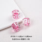 Transparent Dyed Core Acrylic Question Mark Cube Beads 20pcs 11mm 6