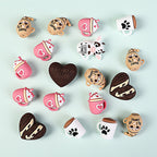 3D Coffee-Themed Silicone Focal Beads Cute Coffee Cups 20pcs