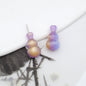 18mm Colorful Resin Gourd Shaped Beads Small Hole 10pcs 10
