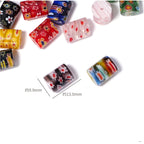 Millefiori Cylindrical Glass Beads 13mm Swirling Floral Patterns 10pcs 6