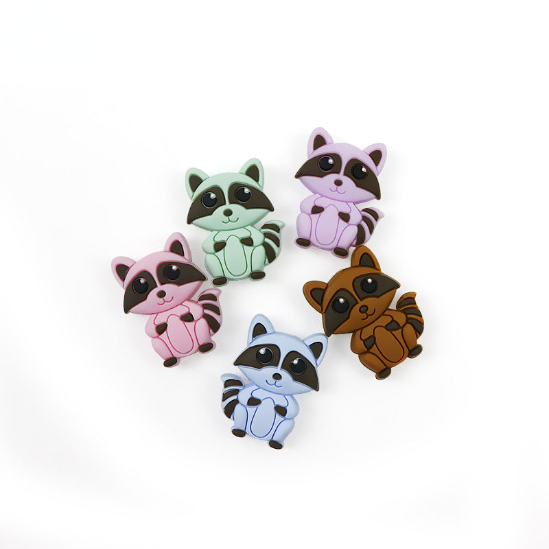 Silicone Focal Beads Little Bear Sitting Pose 10pcs 5