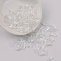 Plating Metallic Color Twisted Bugle Glass Beads 6mm 2500pcs 12