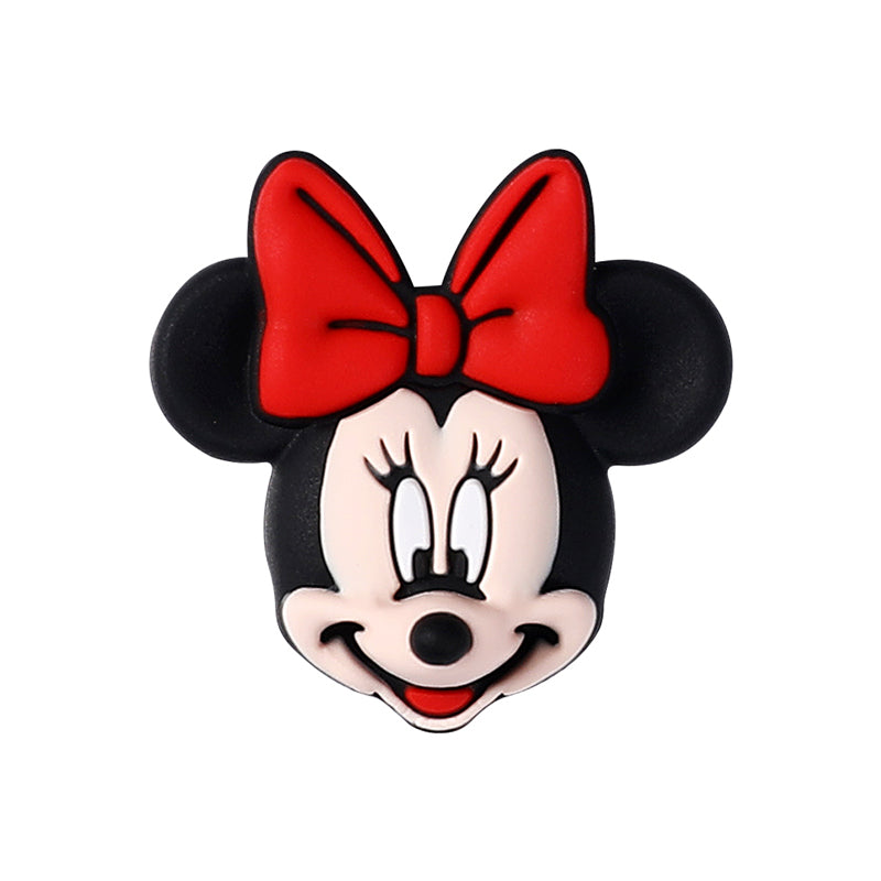 Silicone 3D Focal Beads Mickey Minnie Iconic Characters Vibrant Colors 12