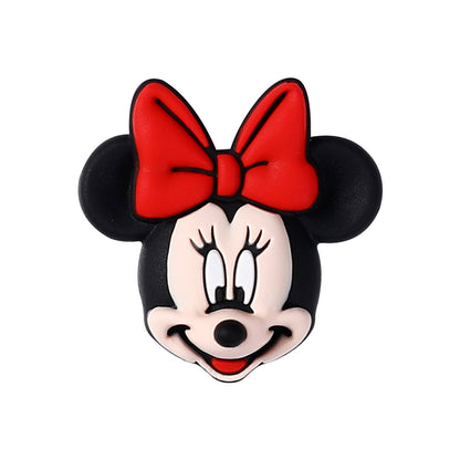 Silicone 3D Focal Beads Mickey Minnie Iconic Characters Vibrant Colors 12