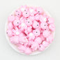 3D Light Pink Cute Heart Pig Silicone Focal Beads 20pcs 2