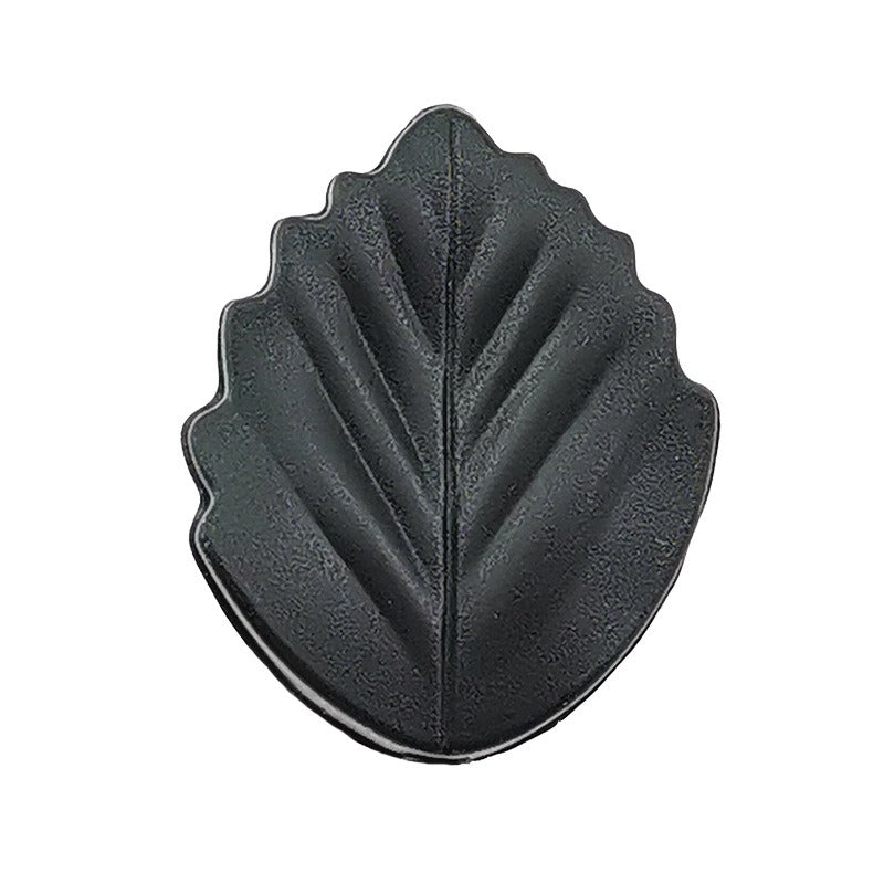 Colorful Leaf Silicone Beads Solid Color Matte Finish 20pcs 18