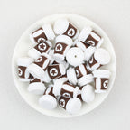  3D Star Coffee Cup  Silicone Focal Beads 20Pcs 2
