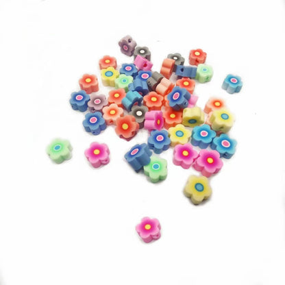 Animal and Plant Series Flat Clay Beads Colorful Polymer 100pcs 13