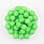 15mm Ocean Style Printed Round Silicone Beads Green Blue 50pcs 2