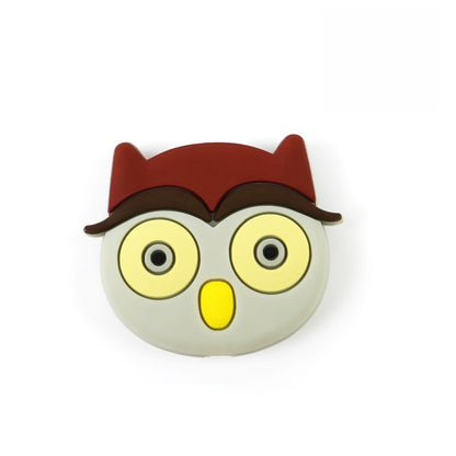 Silicone Focal Beads Owl Big Eyes Pastel Woodland 20pcs 9