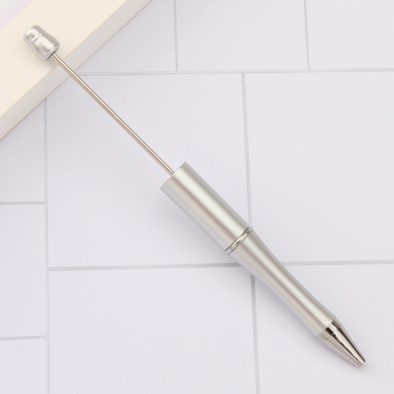 Beadable Pens Wholesale, Matte Plastic Ballpoint Ink Colorful Barrel, 11.5mm x 145mm