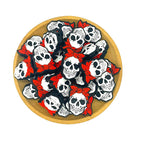 Silicone Focal Beads Halloween Skull with Bandana 20pcs 2