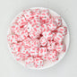 13.5mm Square Leopard Print Silicone Beads 50pcs - 1