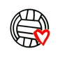 Silicone Focal Beads Balls Basketball Baseball Volleyball Rugby Heart 20pcs 3