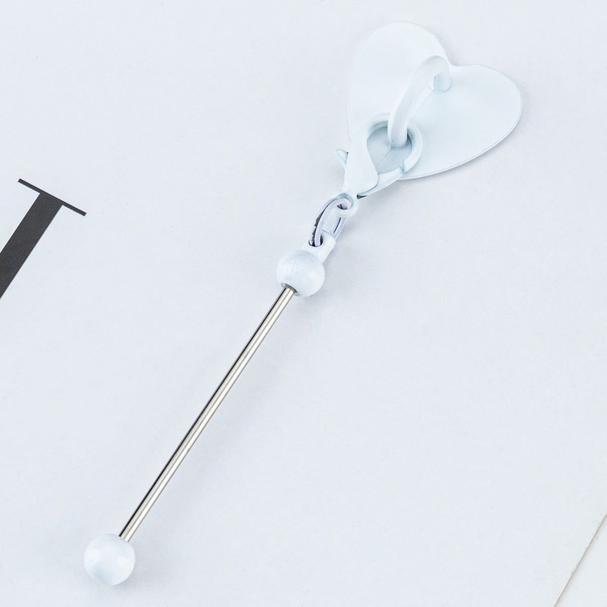 Beadable Metal Cup Charms Heart-shaped