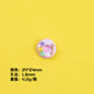 Plating Sweet Bow Doughnuts Resin Beads Glossy Pastel Colors 10pcs 6