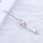 Beadable Pen with Heart Confetti and Rhinestone 7