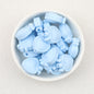Colorful Heart Crown Silicone Focal Beads 20pcs 14