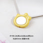 Cat Head Mirror Acrylic Beads 28x32mm Round Flat 10pcs 11