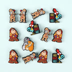 Silicone Focal Beads Disney Aladdin Characters With Stars 20pcs 3
