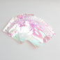 Zip Lock Bags 10.5x15cm Holographic PE Plastic Clear Window 50pcs - Holographic transparency