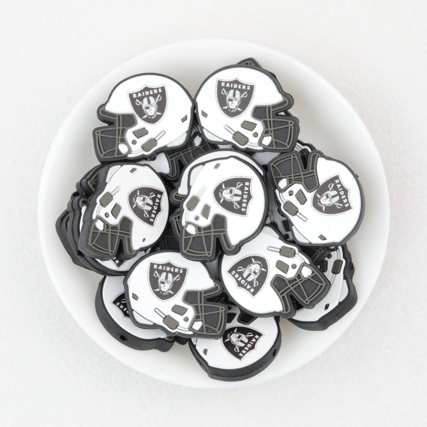 NFL Teams Silicone Focal Beads Football Helmet Design 20pcs 11